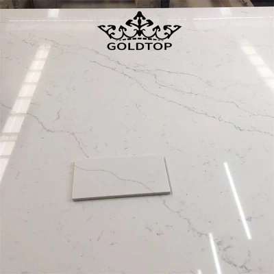 Artificial Polished Quartzo/Honed 3200X1600mm Calacatta White/Black/Grey Venatino Statuario Quartz Tile for Kitchen/Bathroom Slab/Tile/Worktop