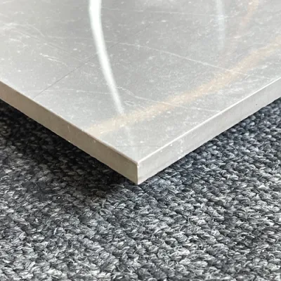 Most Popular 24X24 Glossy Light Grey Polished Porcelain Floor Tiles 600X600 Polished