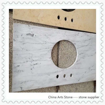 Chinese White Marble/Quartz Vanity Top and Countertop for Cabinet