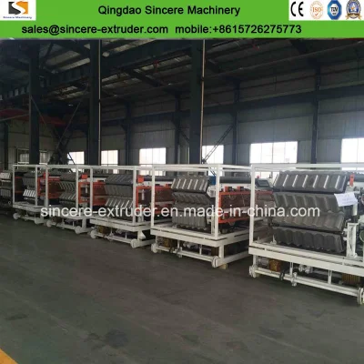 PVC Resin Glazed Roofing Sheet Extrusion Production Line 880mm 1050mm