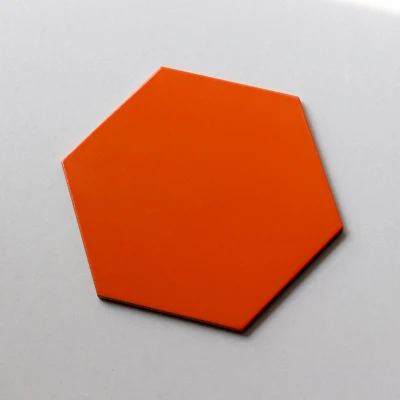 Colorful Glaze Kitchen Bathroom Anti-Slip Matte Ceramic Hexagon Floor Tiles