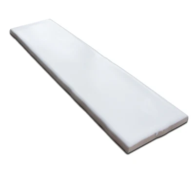 3X12inches/75X300mm White Color Mat Surface Bathroom/Kitchen/Drawing Room 3D Wall Tile