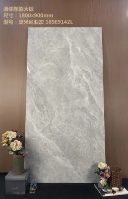 Large Polished Glazed Porcelain Gray 900*1800 mm Tile Porcelain Marble Look Interior Wall Tile
