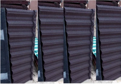Waterproof Construction Material Stone Coated Metal Roof Tile