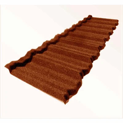 Waterproof Construction Material Stone Coated Metal Roof Tile