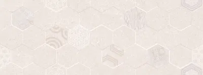Beautiful 3D Hexagon Patterned Ceramic Wall Tile (270X730mm)