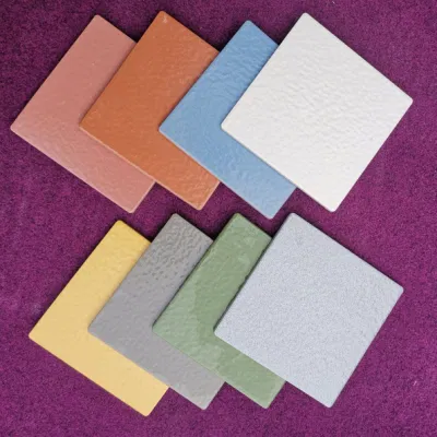 200X200 mm Water Wave Pattern Outdoor Paving Tiles Rustic Tiles for Plaza Floor Car Parking Square Garage Ceramic Ground Tiles
