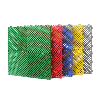 Car Wash Room Plastic Mosaic Grid Board 4s Shop Floor Mat Grid Floor Multi-Function Can Be Stitched Car Wash Shop Floor Grille