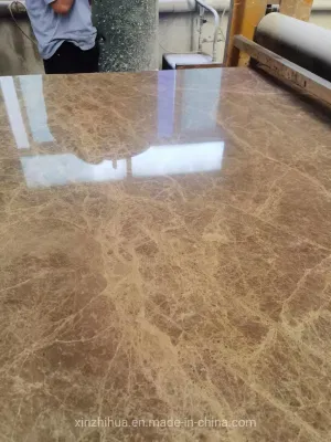 Warm Beige Glossy Marble Slabs Interior Floor Wall Tiles