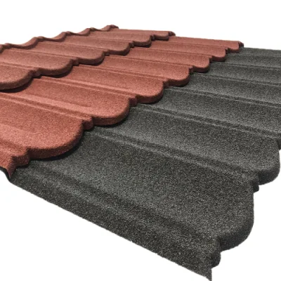 China Roof Tile Galvanlume Stone Coated Metal Roofing Materials Sheet Roof Tile