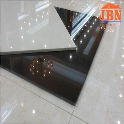 Building Material Pure Black Full Body Polished Porcelain Ceramic Tiles Price Tiles for Floor and Wall Tiles for Indoor and Outdoor