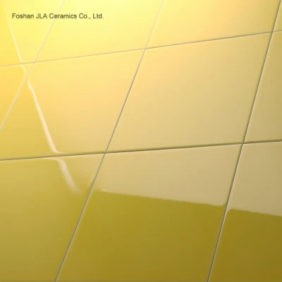 Yellow 8X8inch/20X20cm Non-Slip Wood Look Porcelain Tile Matt Tile