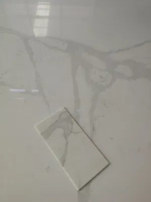 Modern Calacatta Quartz Slab Price Wall Tile Kitchen Cabinets Designs for Small Spaces From Foshan