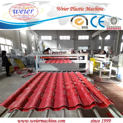 Recycled UPVC PVC ASA Glazed Roofing Sheet Making Machine