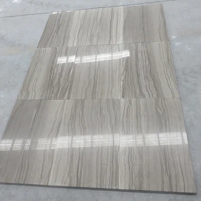 China Cheap Grey Serpeggiante Marble Tile Wooden Marble Flooring