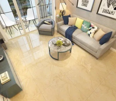Beige Color Foshan China Custom Polished Floor Stone Tile Price for Kitchen
