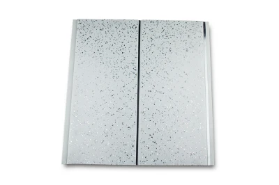 250mm White Color Middle Groove Silver Line PVC Ceiling Tiles Bathroom Panel Cladding Wall Panel
