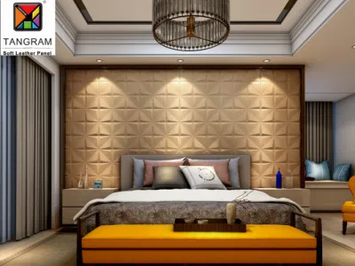 Hot Selling Three-Dimensional Wall Decoration Materials Soft Leather Wall Panel
