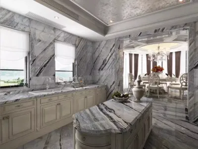 China Natural Stone polished/honed/antique/Sandblasted &nbsp;Blue Danube Marble Tiles for interiors/ indoor/ floor/wall decoration