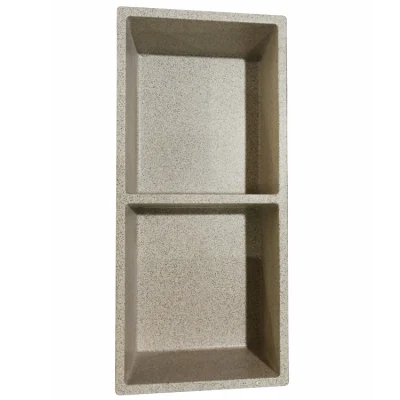 High Quality Waterproof Wall Installation Inserted Bathroom Storage Stone Shelf Niche