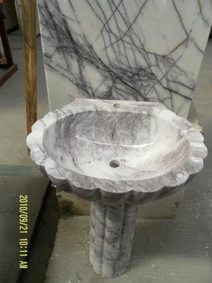 Milas Lilac Marble Milas New York Marble Slab Tiles Bathtub