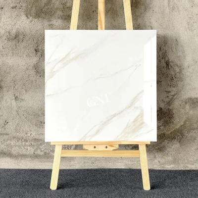 24X24 White Ceramic Polished Glazed Vitrified Floor Tile