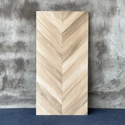 China Bathroom Rustic Ceramic Wood Look Floor Tiles Flooring in Foshan