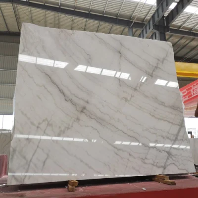 Natural China Cheap Landscape White Marble Slab for Flooring Tile