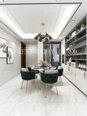 Jazz White Multi-Grain Polish Large Board Full Body Marble Flooring Wall Porcelain Tile