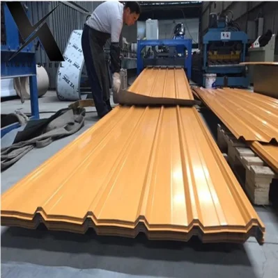 Fast Delivery Metal Galvanized Roofing Sheet Zinc Color Coated Corrugated Steel Sheet 0.15*1500mm PPGI Steel Corrugated Metal Panels Roof Tile for Wall Sheet