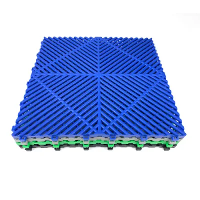 Anti-Slip Garage Floor Tiles Interlocking Plastic for Car Washing Basement Swimming Car Parking