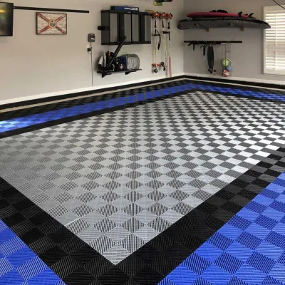 Vented Drainage Garage Basement Plastic Floor Interlocking Tiles