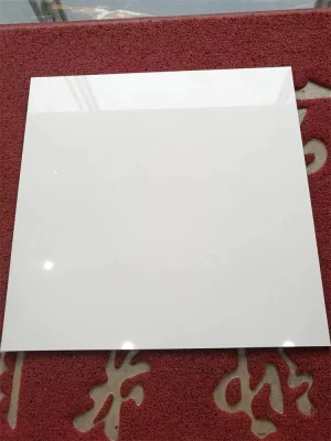 0.8cm Ivory White Polished Tile for Floor and Wall Full Body Tile