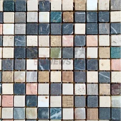 Custom Natural Marble Mosaic Stone Kitchen Backsplash Bathroom Mixed Floor Tiles Background Wall Square Mosaic Tiles