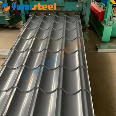 Color Steel Tile Steel Structure Building Material Color Coated Galvanized Iron Metal Roof/Wall Panel Color Galvanized PPGI Retro Glazed Tile