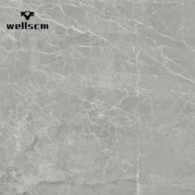 Non Slip Industrial Kitchen Porcelain Floor Tile Light Grey Cement Look Full Body Gray Rustic Tile