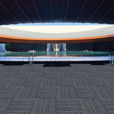 Wholesale 50X50cm Washable Commercial PVC Office Interlocking Carpet Tiles