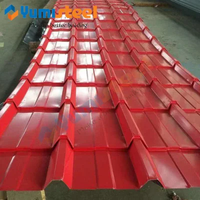 Color Steel Tile Steel Structure Building Material Color Coated Galvanized Iron Metal Roof/Wall Panel Color Galvanized PPGI Retro Glazed Tile