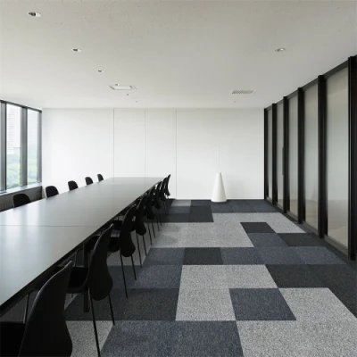 China Cheapest Price Polypropylene PVC 50X50 Commercial Office Floor Carpet Tile for Sale