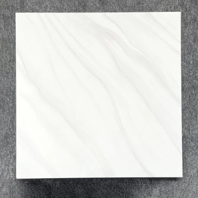 White Marble Glossy 24X24 Polished Glazed China Porcelain Floor Tile 600X600mm