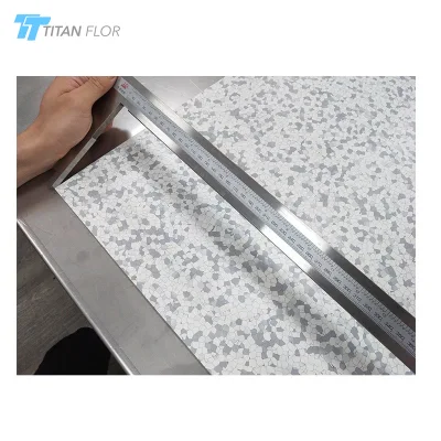 ESD PVC Tiles Flooring White Grey 2mm Thickness 600*600 Anti-Static Tiles