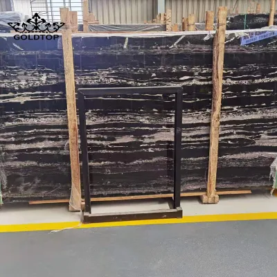 China Supplier Natural Blue/Brown/Grey/Black Portoro Silver White Dragon Marble Tile for Home Interior Floor Wall Tiles Countertops