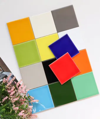 4X4inch Light Grey Square Tiles Bathroom/Kitchen Tiles Backsplash Wall Tiles Subway Tiles
