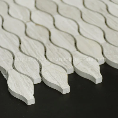 Modern Mosaic Kitchen Backsplash Arabesque Lantern Marble Tile