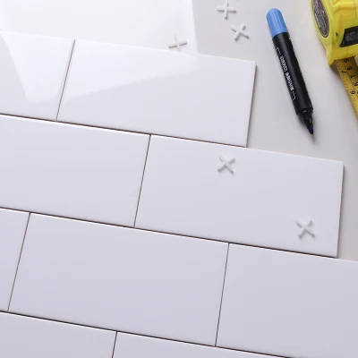 100X200mm Ivory Wall Tile with Beveled Surface