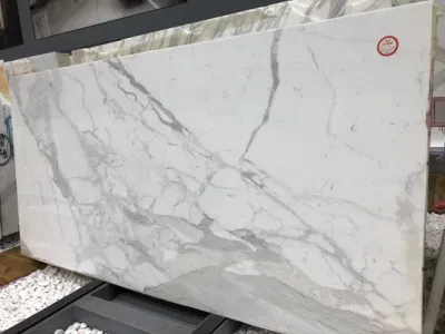 White Calacatta Marble Polished Large-Big Size Wall Panel Floor Tile