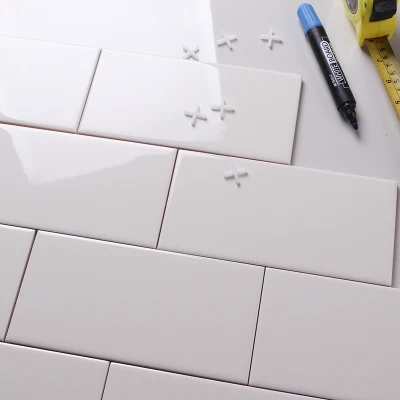 100X200mm Ivory Wall Tile with Beveled Surface