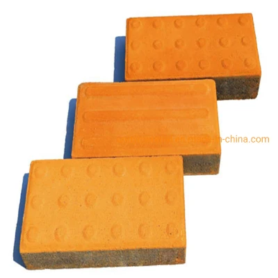 Low Price Clay Paving Blind Brick Paver Tiles for Outdoor Project Square Sidewalk Driving Street Guiding Road Sintered Decorative Garden Wall Building Cladding