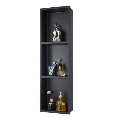 Hot Sell Shower Wall Room Rectangle Recessed Shelves Quartz Stone Bathroom Niche