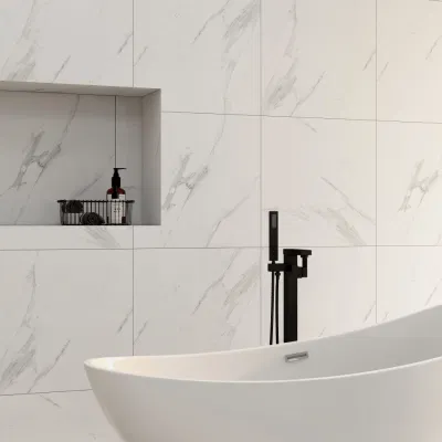 60X60 Carreaux Salle De Bain Bath White Porcelain Wall Tiles Bathroom
